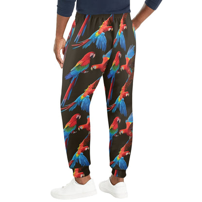 Macaw Pattern Print Design 04 Men's Casual Track Pants