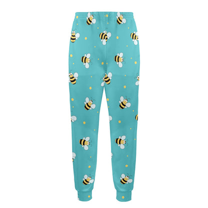 Bee With Dot Print Design LKS309 Men's Casual Track Pants