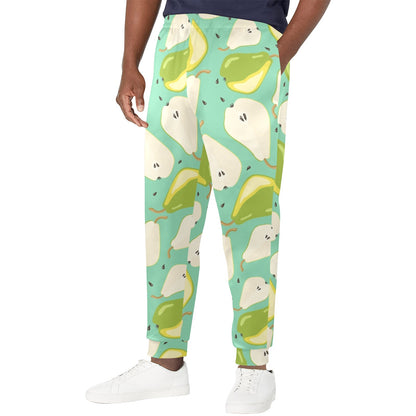 Pear Pattern Print Design PE04 Men's Casual Track Pants