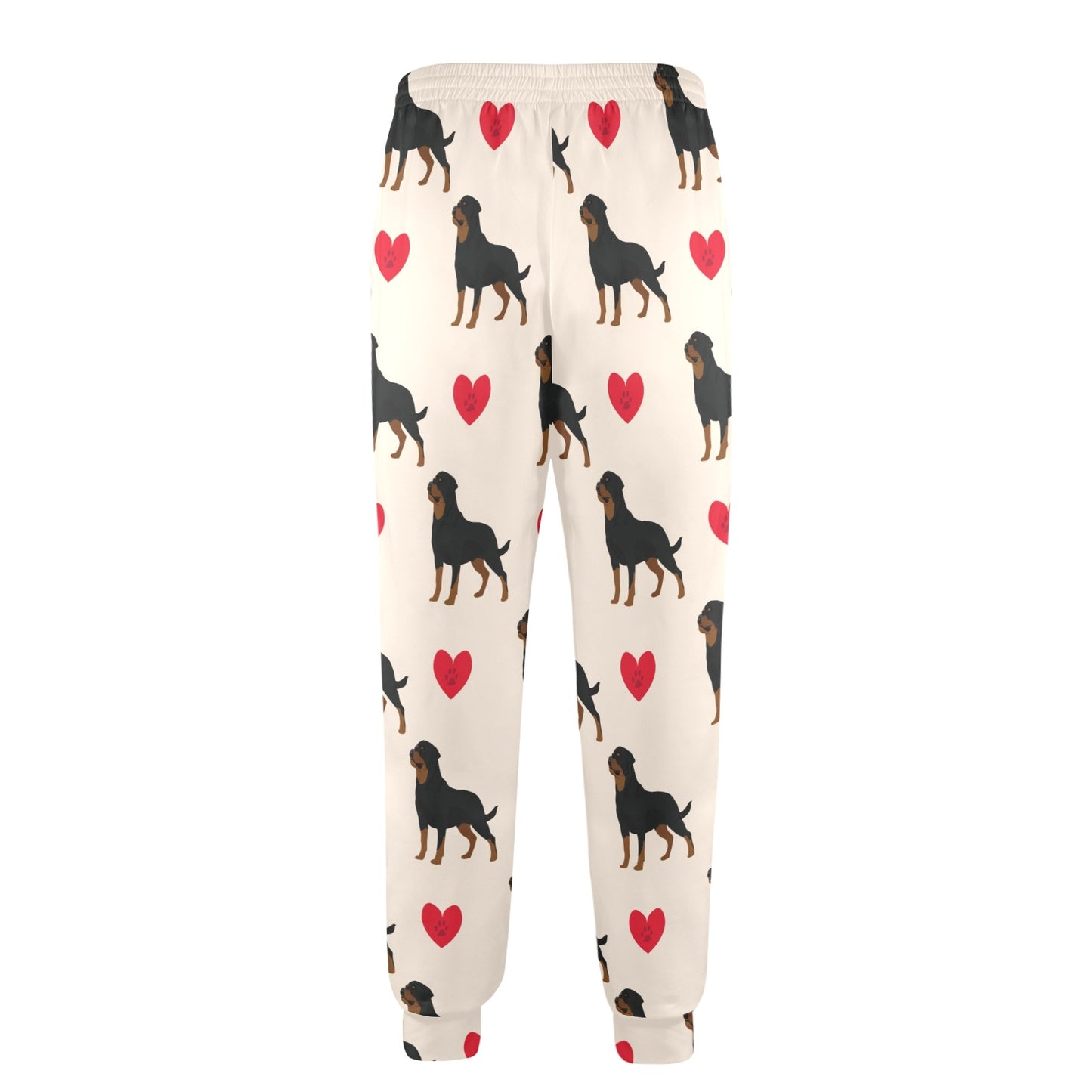 Rottweiler Pattern Print Design A02 Men's Casual Track Pants