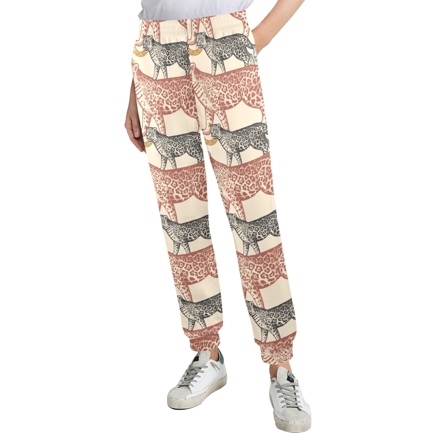 Jaguar Pattern Print Design 01 Women's Casual Track Pants