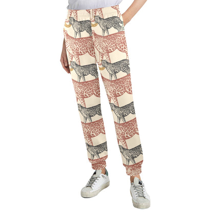 Jaguar Pattern Print Design 01 Women's Casual Track Pants