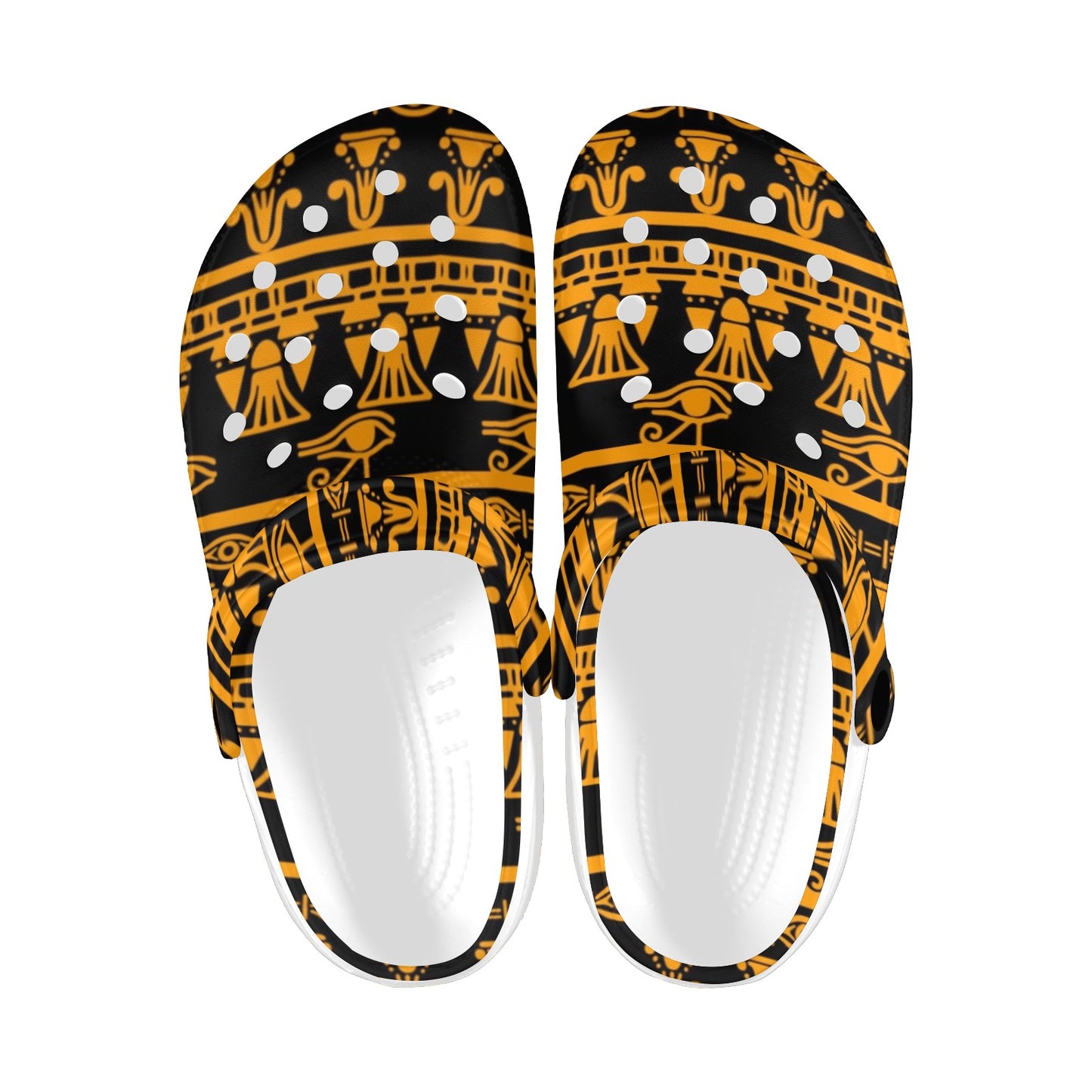 Eye of Horus Tribal Egypt Pattern Unisex Clogs Shoes