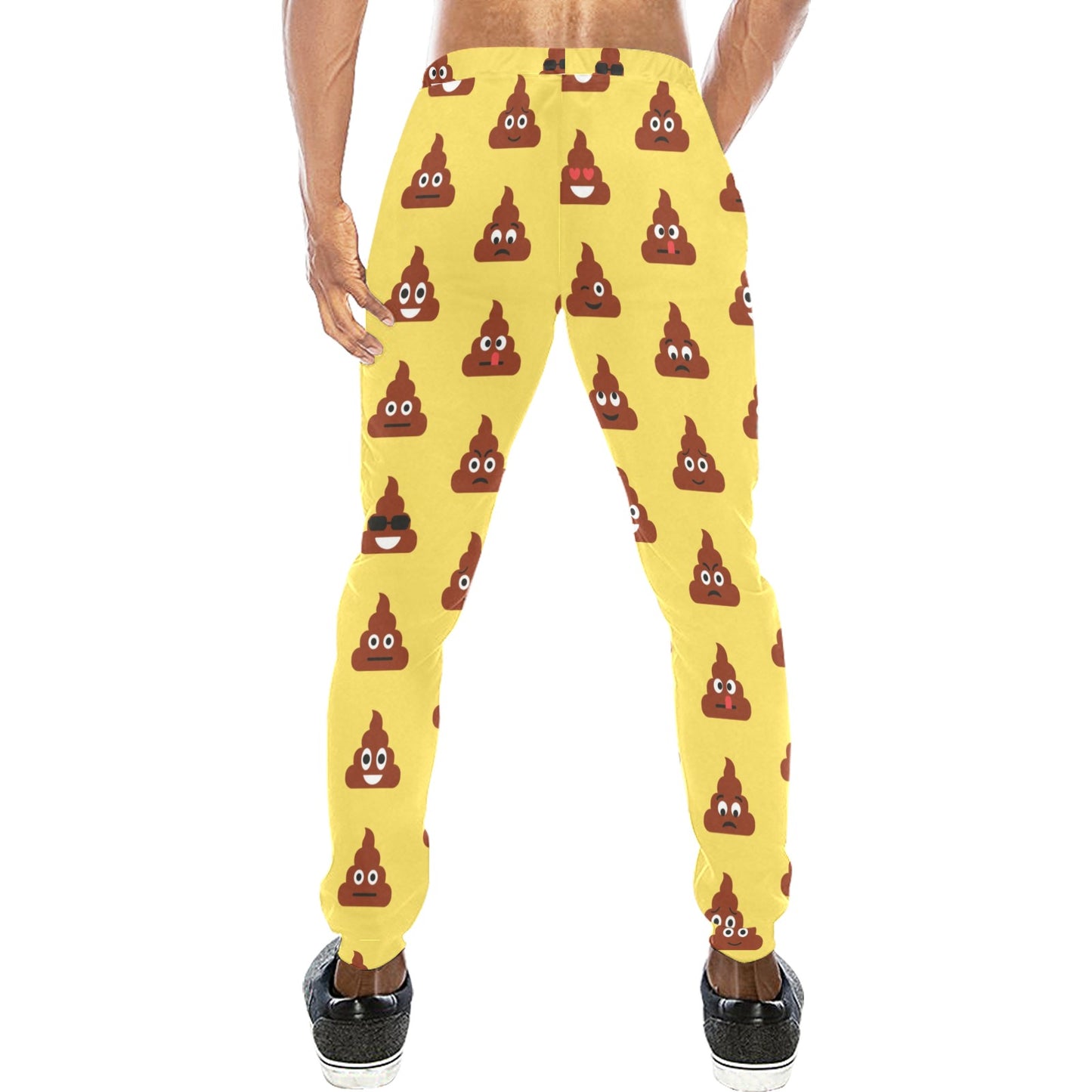 Emoji Poop Print Pattern Men's Sweatpants