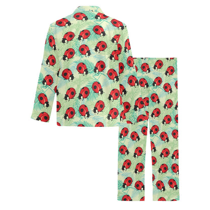 Ladybug Cute Print Pattern Men's Long Pajama Set
