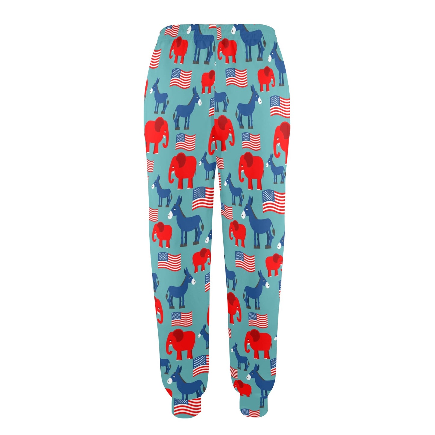 Donkey Red Elephant Pattern Print Design 03 Women's Casual Track Pants