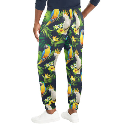 Parrot Pattern Print Design A03 Men's Casual Track Pants