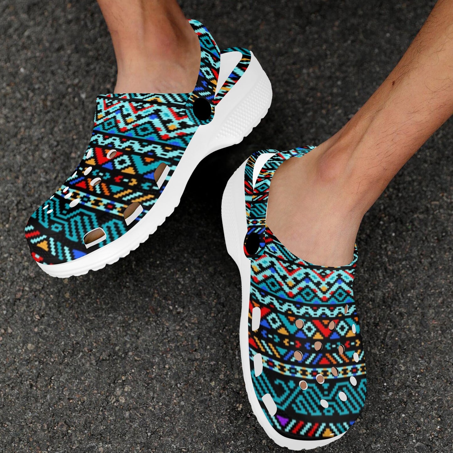 Southwestern Style Unisex Clogs Shoes