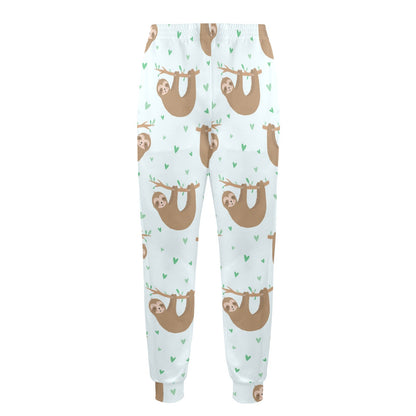 Sloth Print Design LKS308 Men's Casual Track Pants