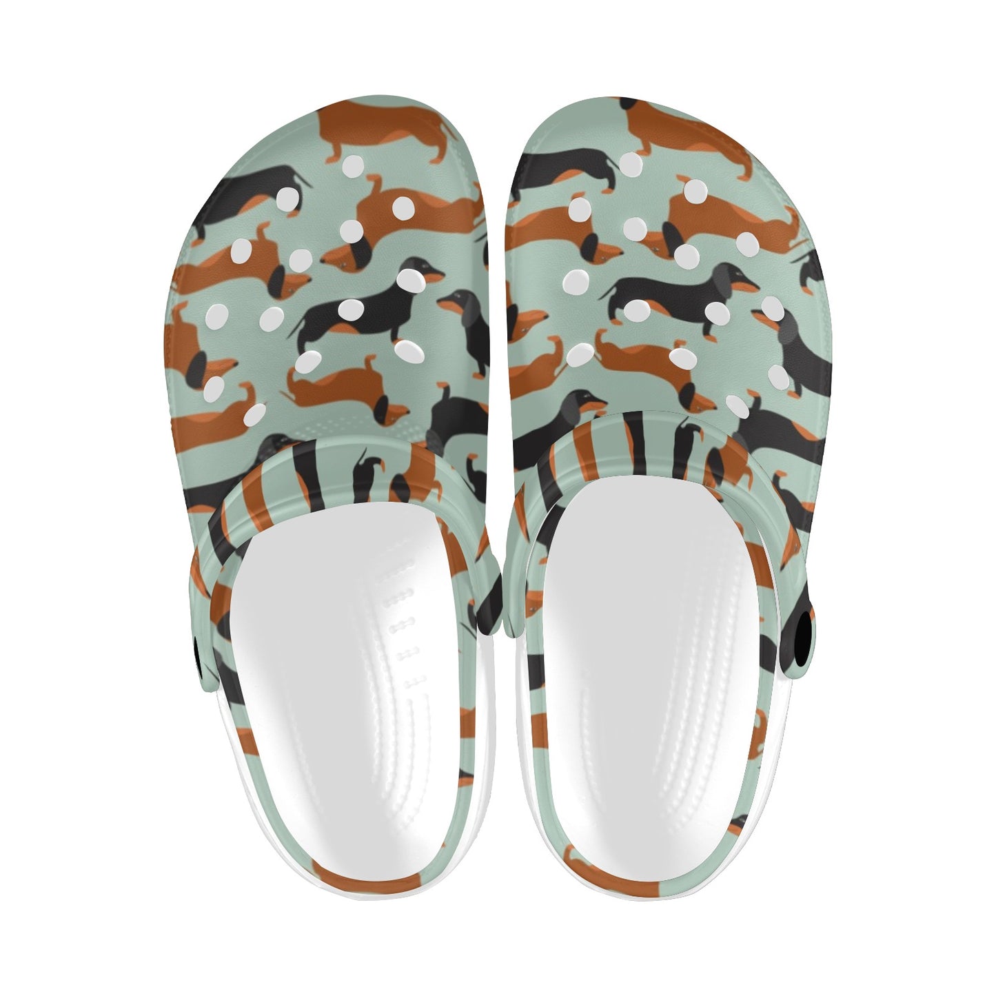 Dachshund Cute Print Pattern Unisex Clogs Shoes