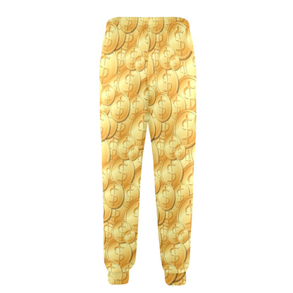 Dollar Pattern Print Design DO03 Men's Casual Track Pants