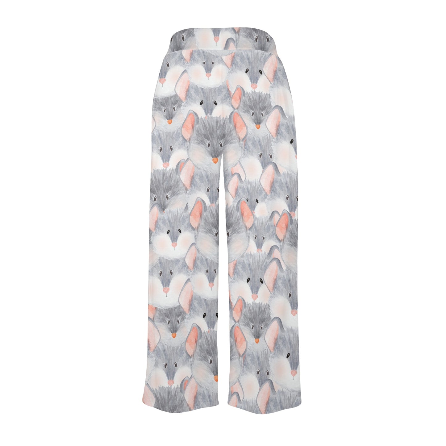 Rat Baby Pattern Print Design 02 Women's Wide Leg Lounge Pants