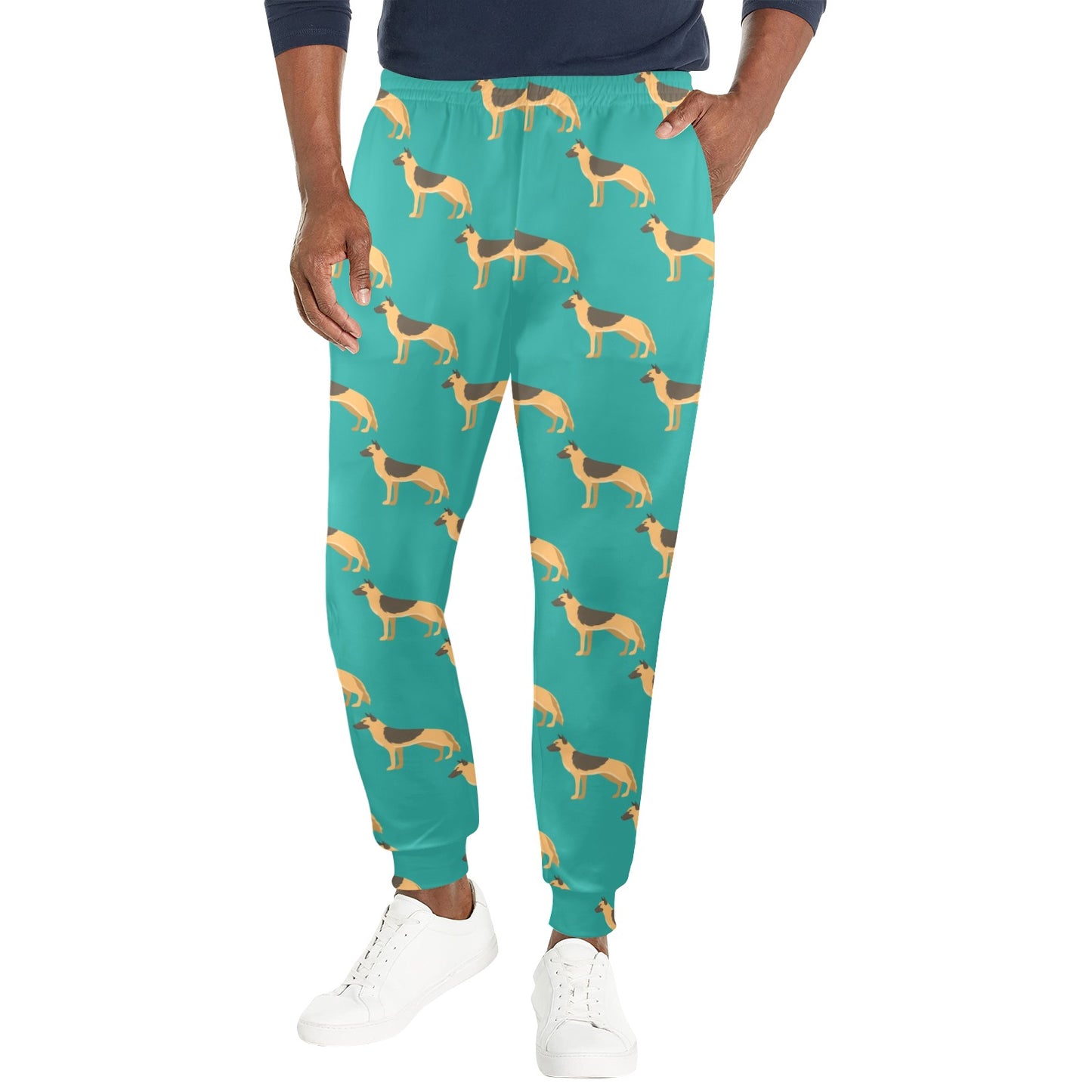 German Shepherd Design Print Pattern JJ0258 Men's Casual Track Pants
