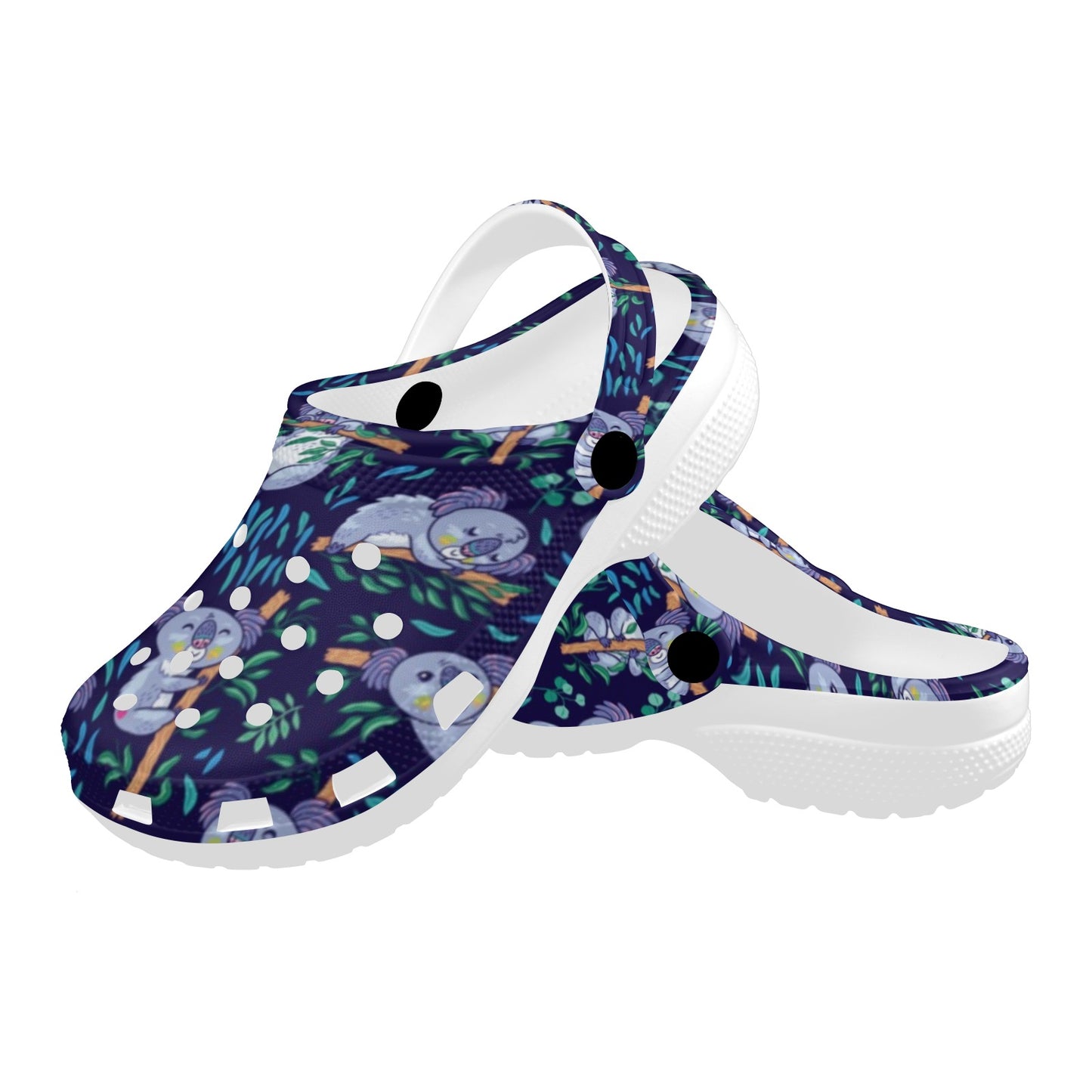 Koala Themed Design Print Unisex Clogs Shoes