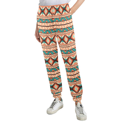 Navajo Western Style Print Pattern Women's Casual Track Pants