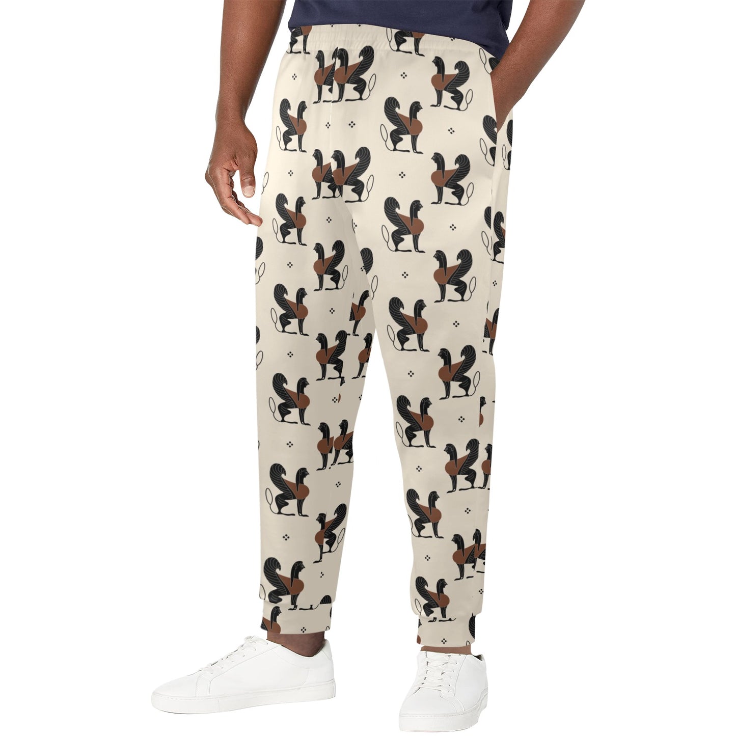 Ancient Greek Print Design LKS3010 Men's Casual Track Pants