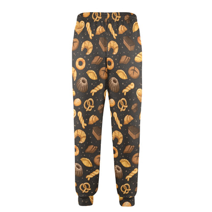 Bread Pattern Print Design 05 Men's Casual Track Pants