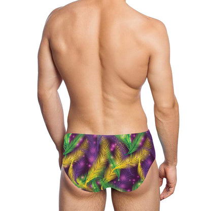 Mardi Gras Pattern Print Design 09 Men's Swimming Briefs