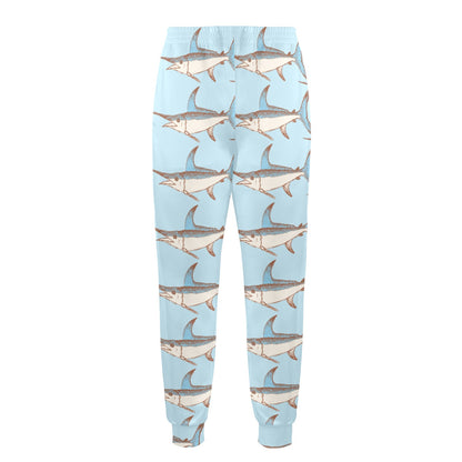 Swordfish Pattern Print Design 01 Men's Casual Track Pants
