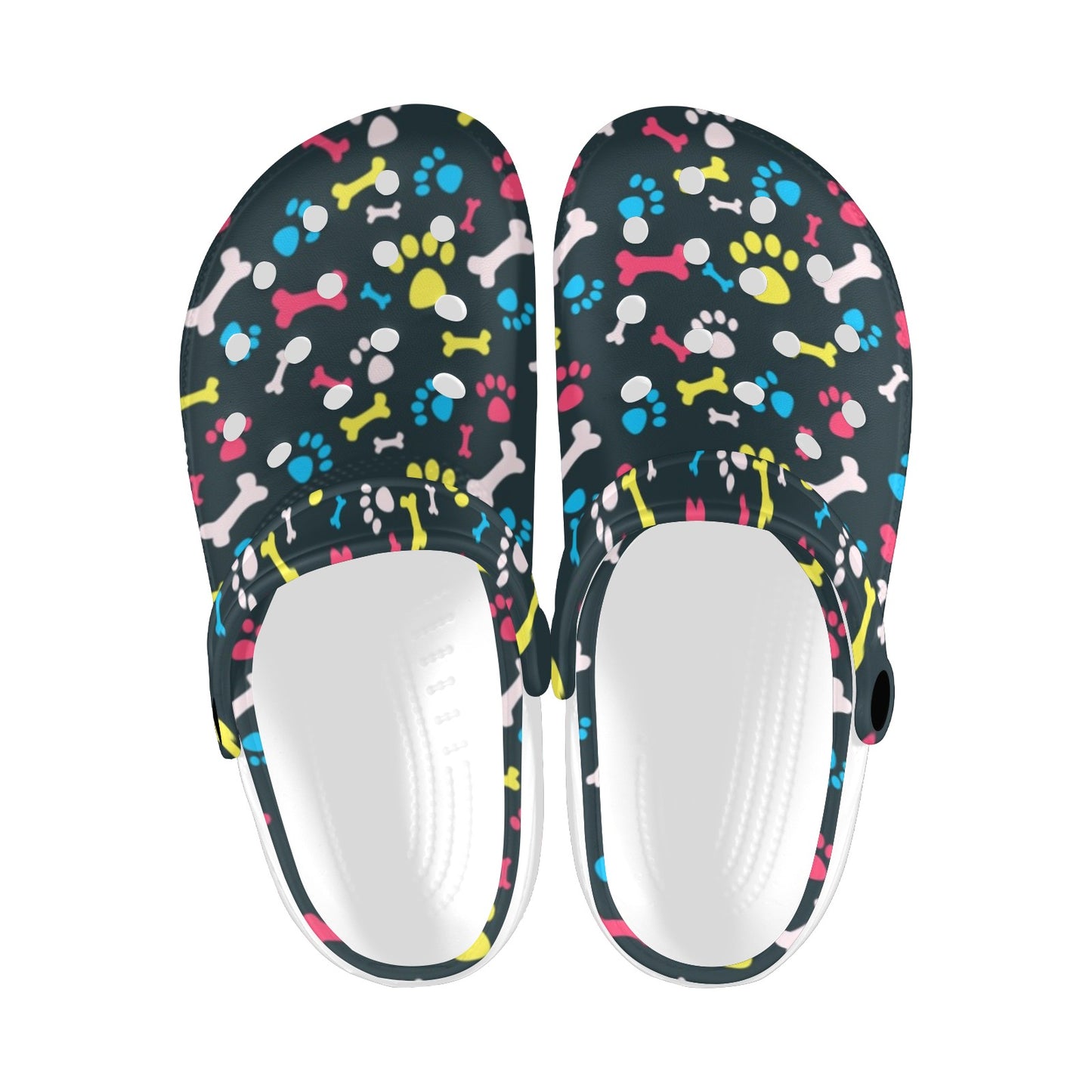 Paw Design Print Unisex Clogs Shoes