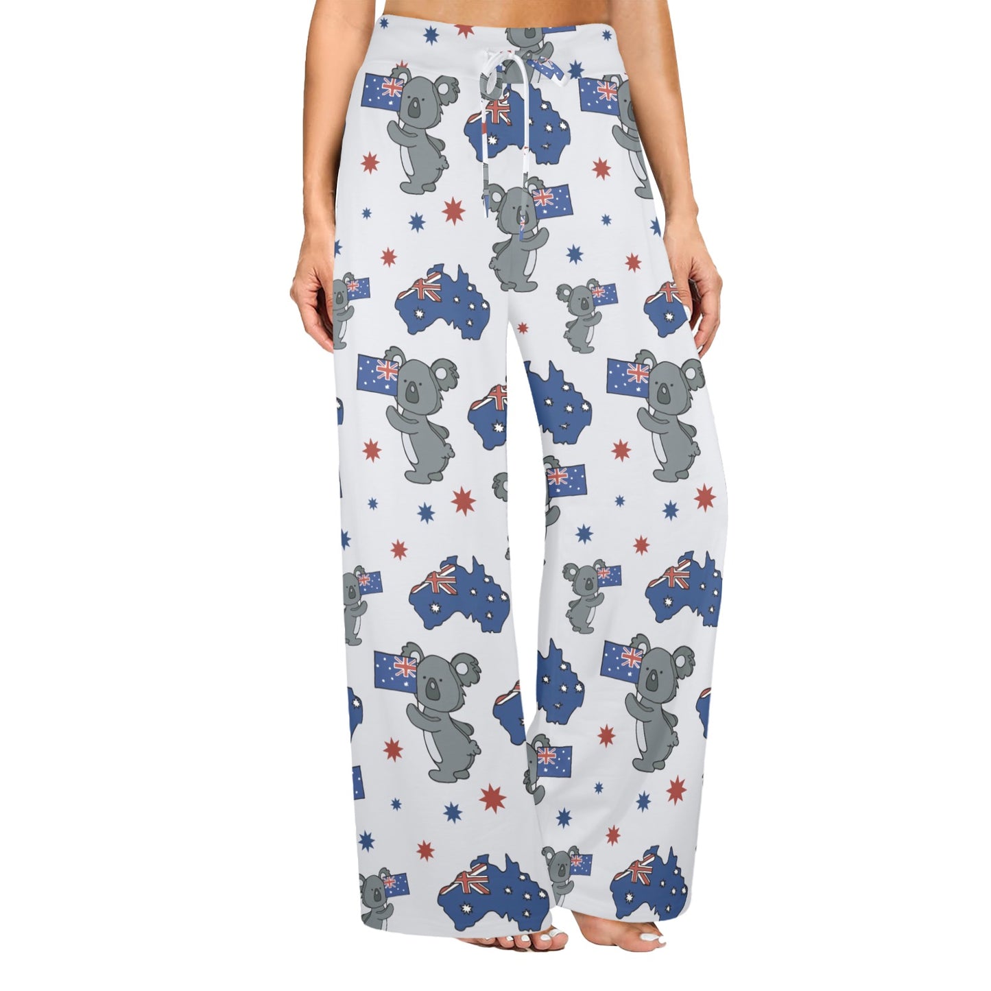 Koala Australia Day Themed Design Women's Wide Leg Lounge Pants