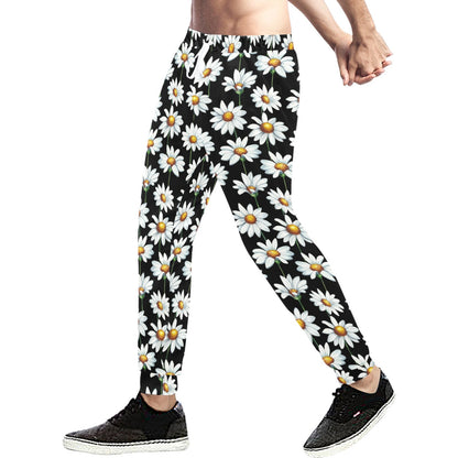 Daisy Print Pattern Men's Sweatpants