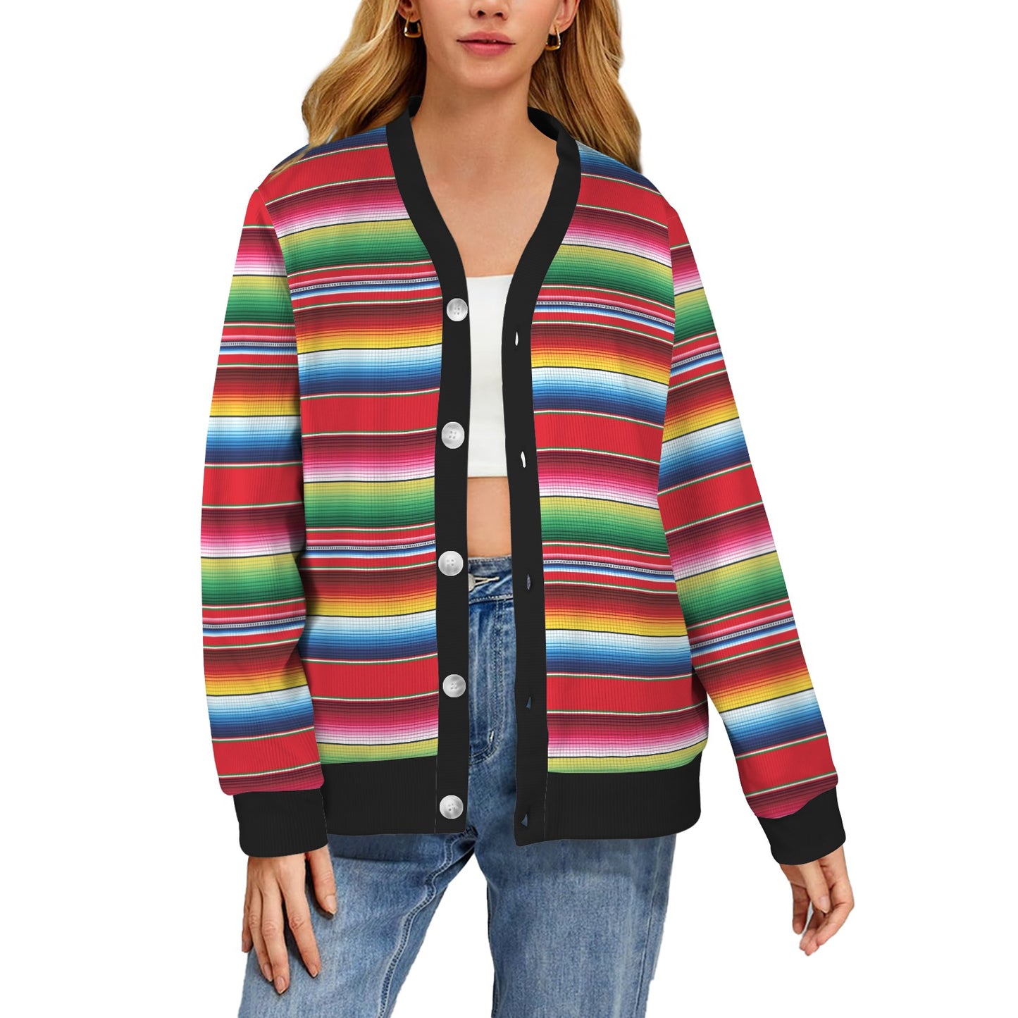 Serape Pattern Women's Cardigan