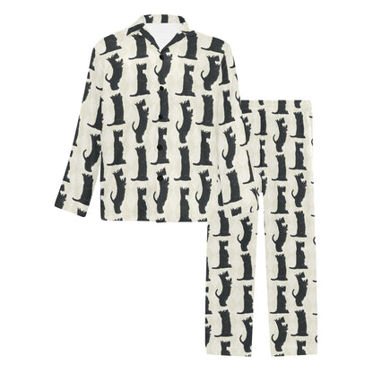 Scottish Terriers Print Design LKS309 Men's Long Pajama Set