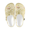 Beach with Seashell Theme Unisex Clogs Shoes