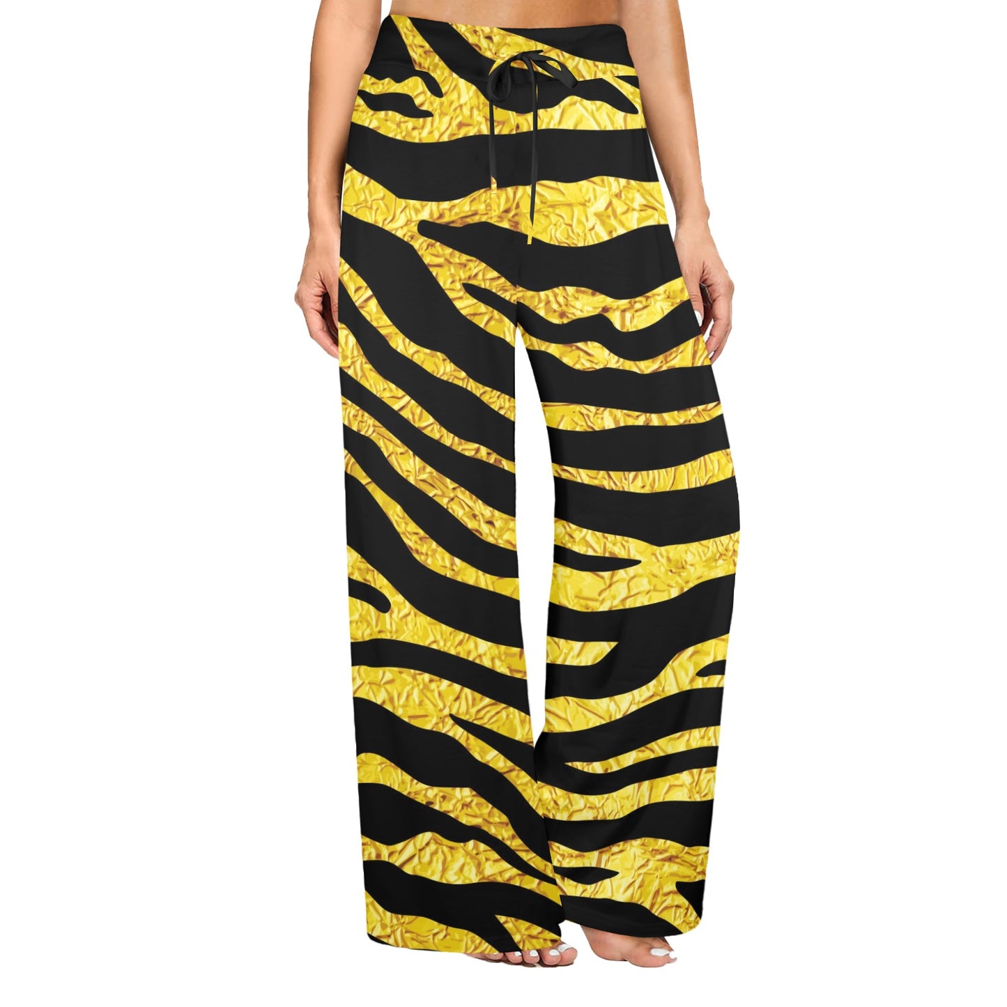 zebra Gold Women's Wide Leg Lounge Pants