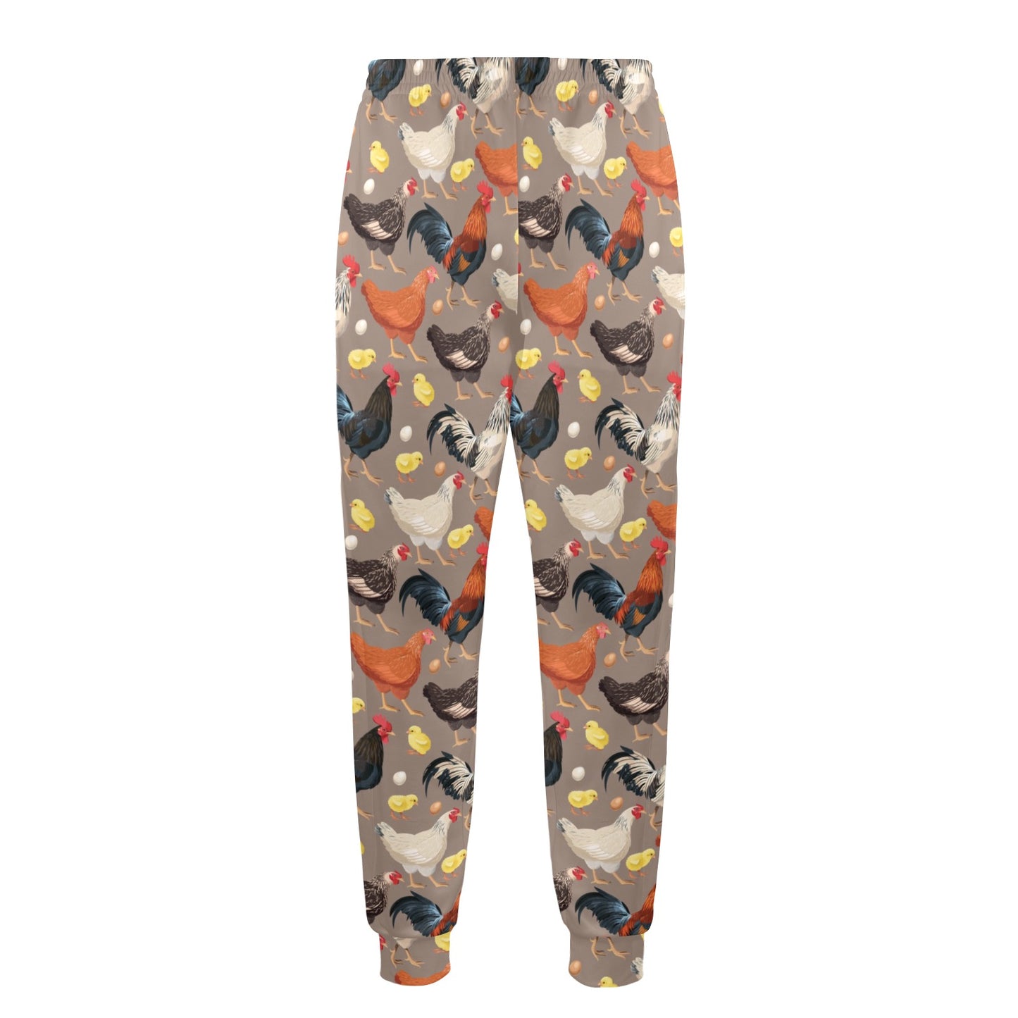 Chicken Evolution Pattern Men's Casual Track Pants