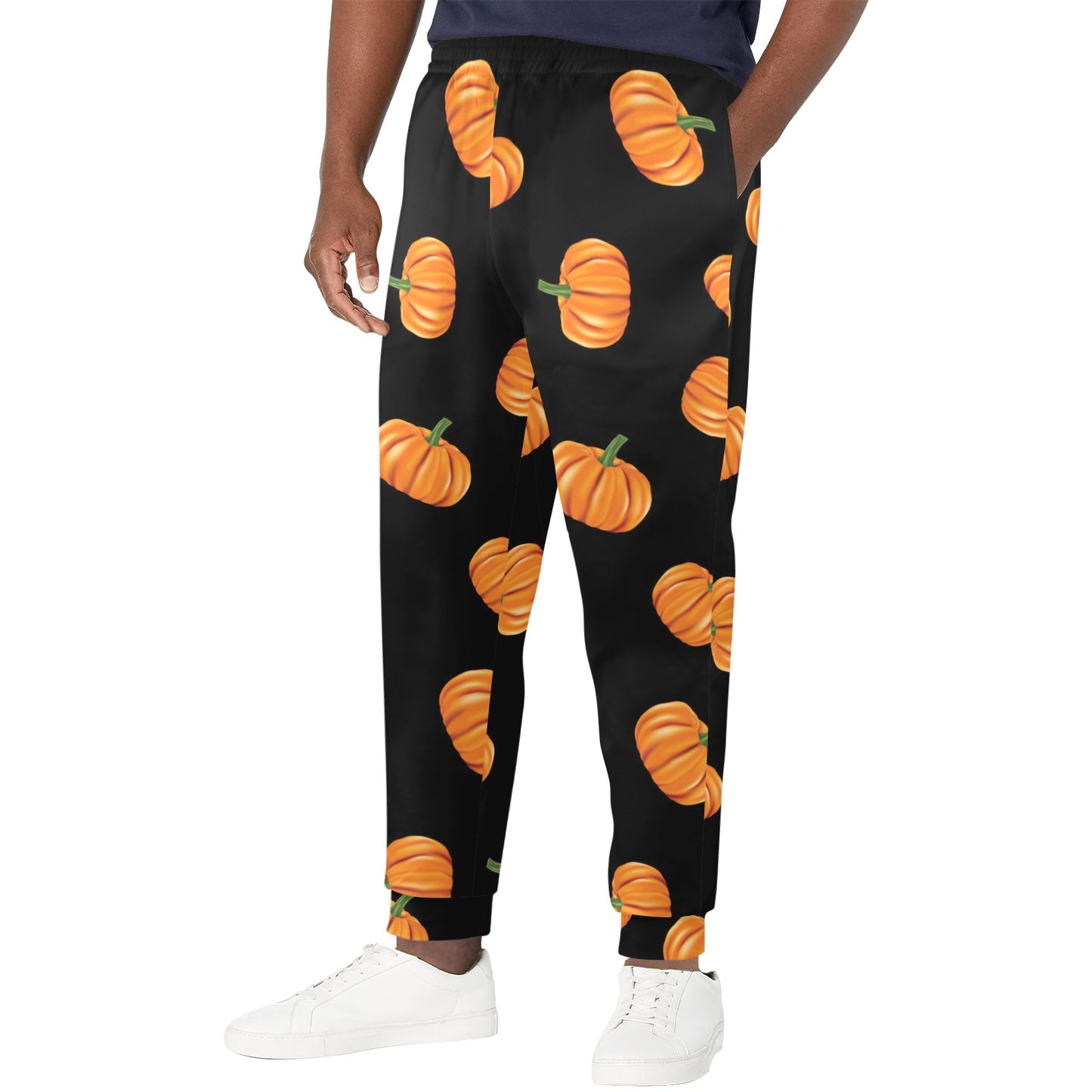 Pumpkin Pattern Print Design A05 Men's Casual Track Pants