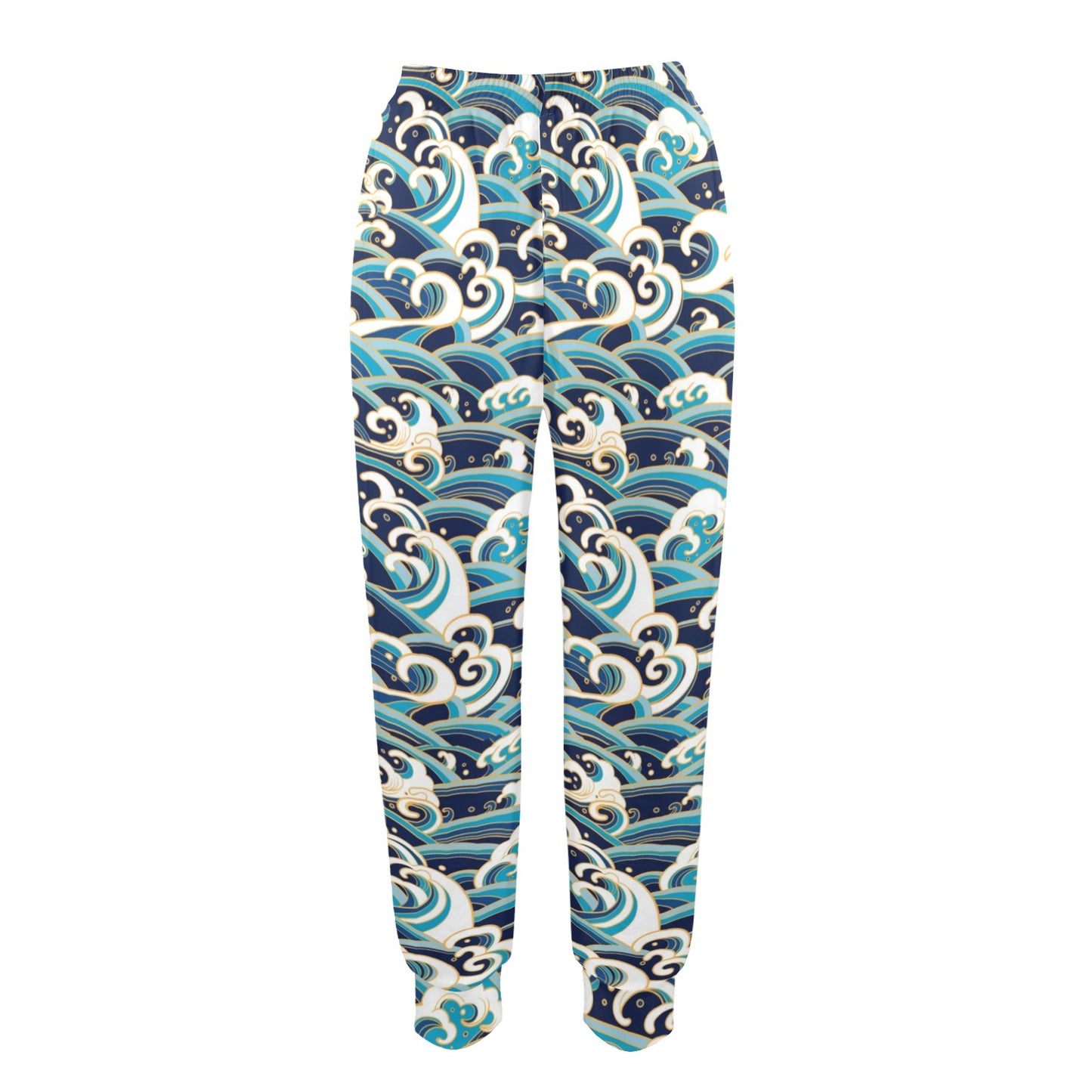 Surf Wave Pattern Women's Casual Track Pants