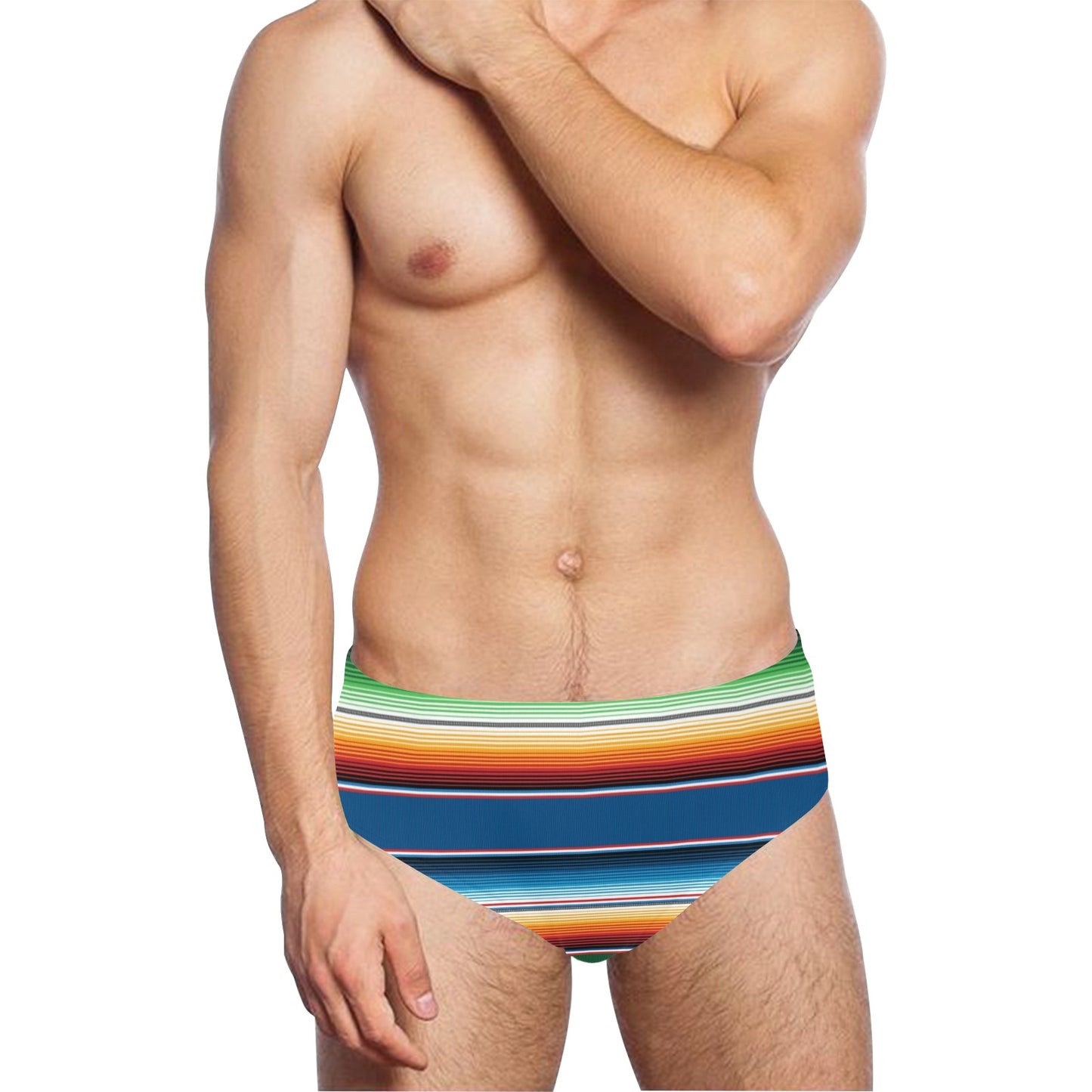 Serape Print Design LKS303 Men's Swimming Briefs