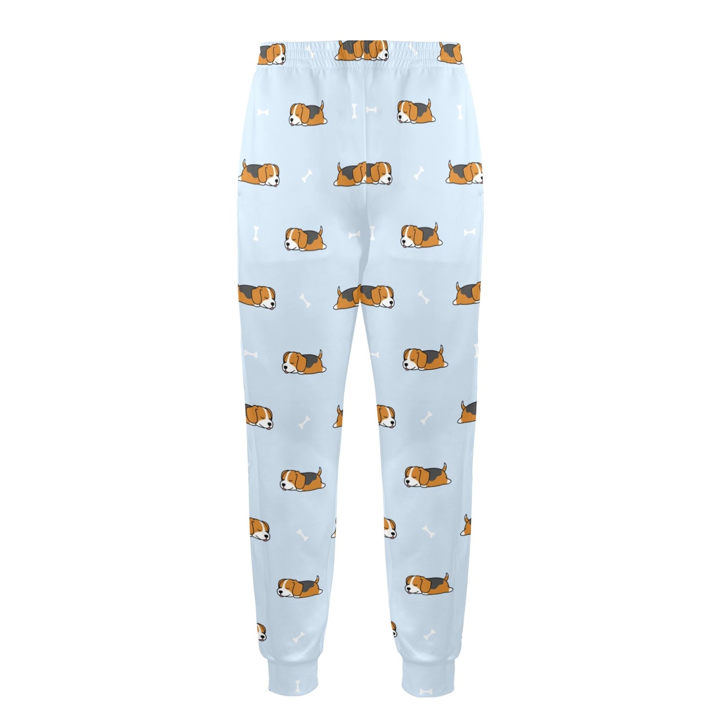 Beagle Pattern Print Design 06 Men's Casual Track Pants