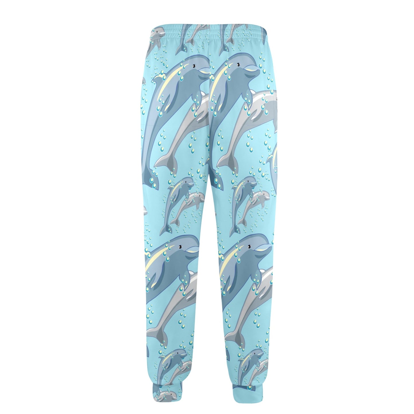 Dolphin Print Pattern Men's Casual Track Pants