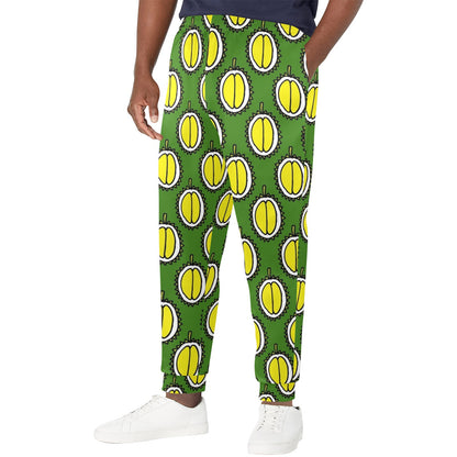 Durian Pattern Print Design DR01 Men's Casual Track Pants