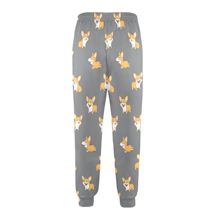 Pembroke Welsh Corgis Pattern Print Design A02 Men's Casual Track Pants