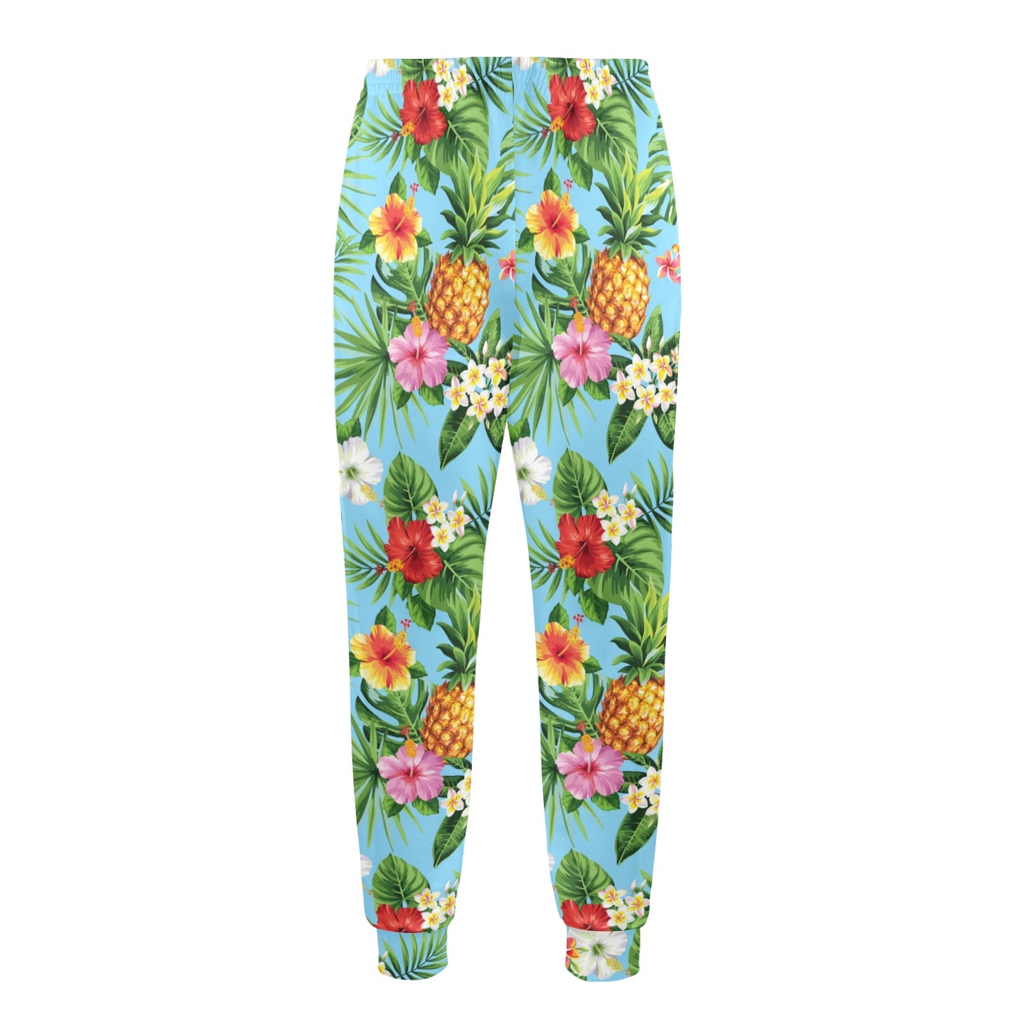 Pineapple Hawaiian flower Tropical Men's Casual Track Pants