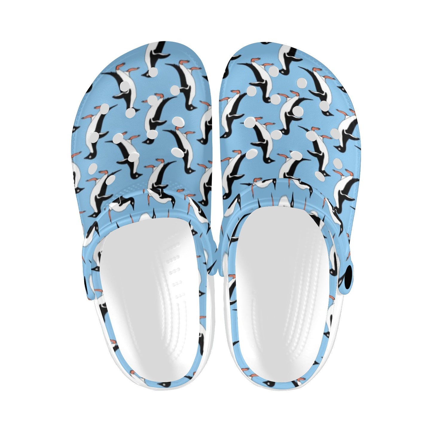 Penguin Dance Pattern Unisex Clogs Shoes