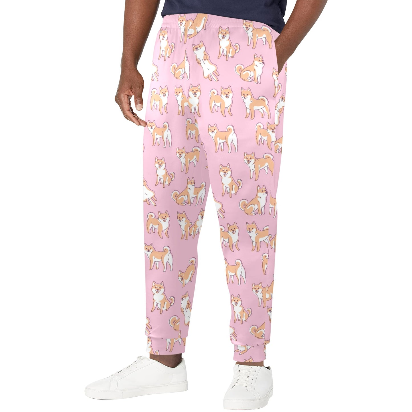 Shiba Inu Print Design LKS303 Men's Casual Track Pants