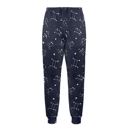 Constellation Pattern Print Design 05 Men's Casual Track Pants