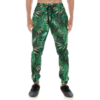 Tropical Flower Pattern Print Design TF012 Men's Sweatpants