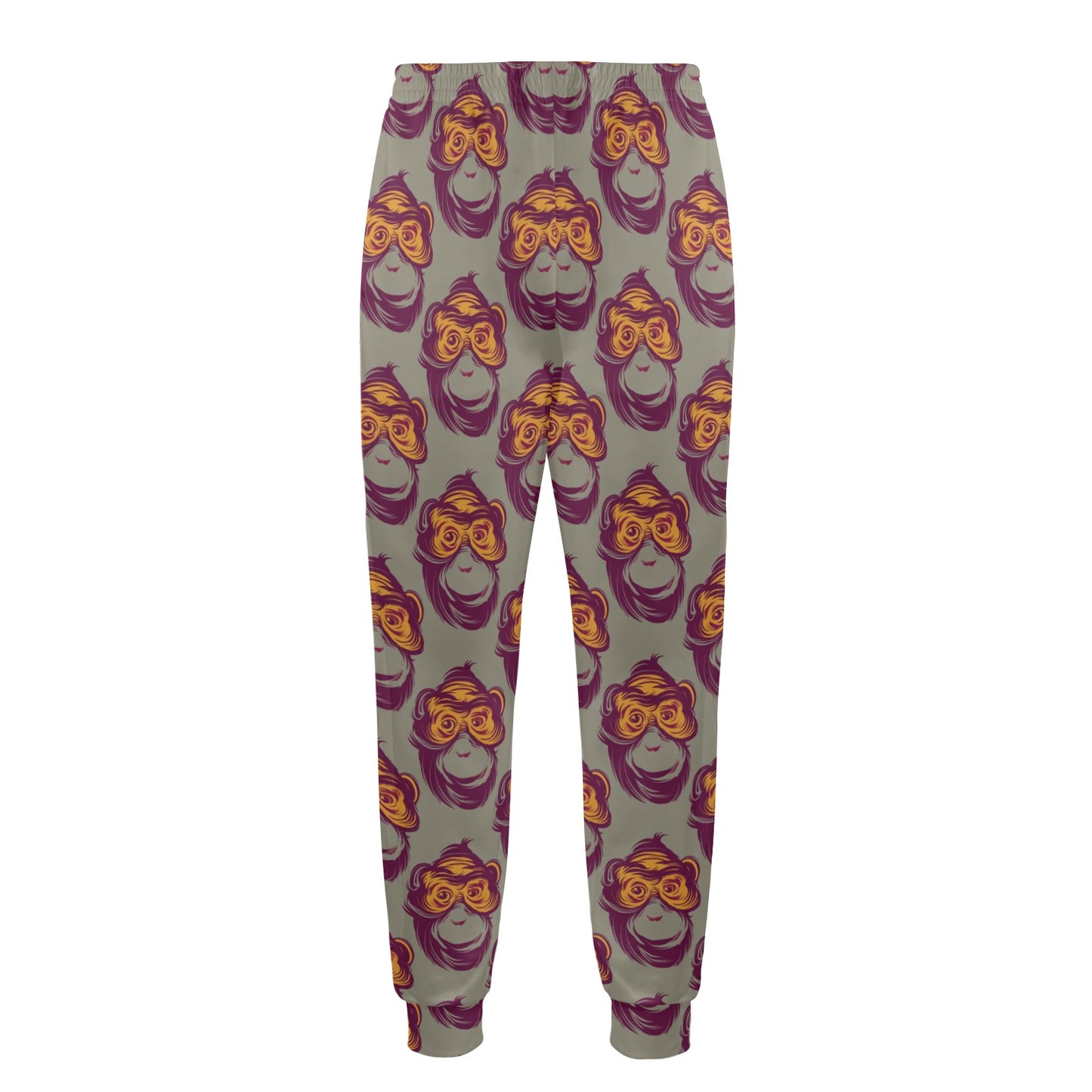 Chimpanzee Pattern Print Design 02 Men's Casual Track Pants