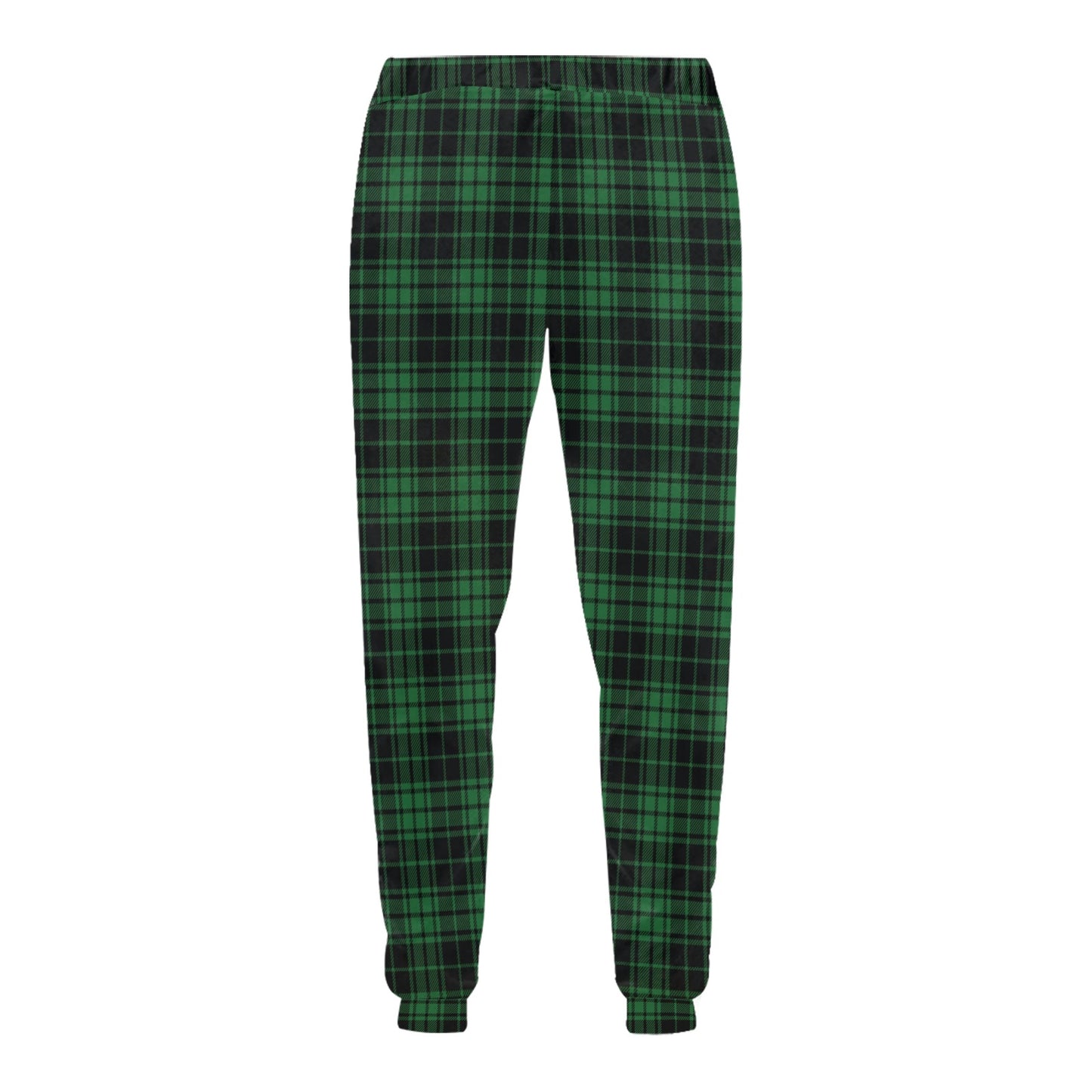 Green Tartan Plaid Pattern Men's Sweatpants