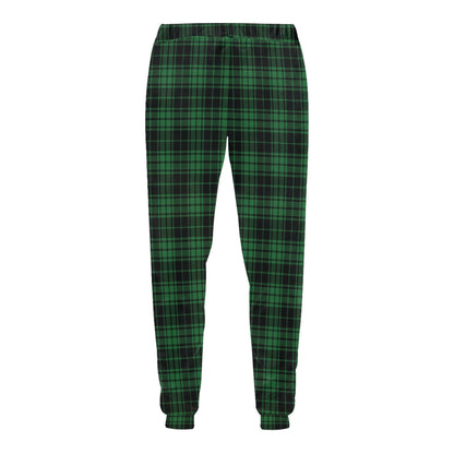 Green Tartan Plaid Pattern Men's Sweatpants