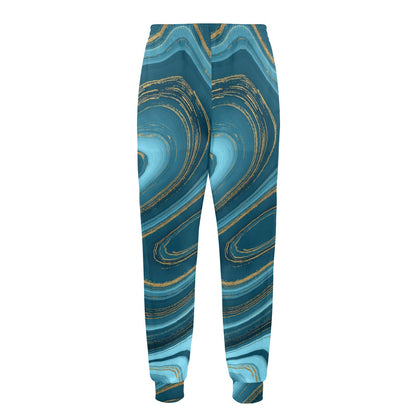 Liquid Pattern Print Design 04 Men's Casual Track Pants