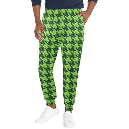 St Patricks Day Houndstooth Pattern Print LKS301 Men's Casual Track Pants