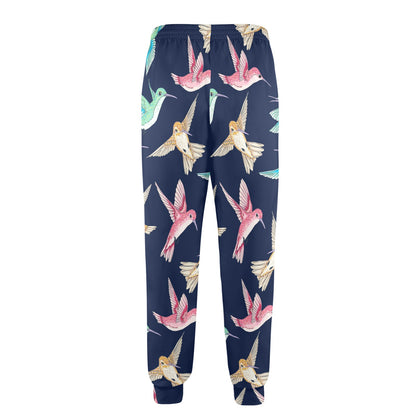 Hummingbird Cute Pattern Print Design 01 Men's Casual Track Pants