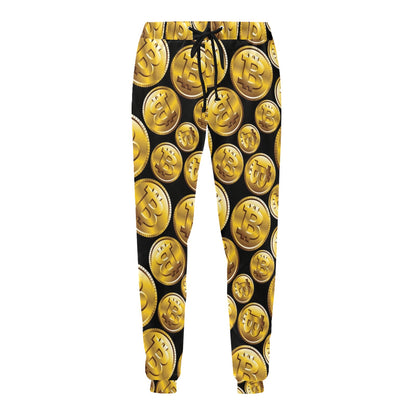 Bitcoin Pattern Print Design DO05 Men's Sweatpants